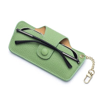 Premium Leather Glasses Pouch with Metal Chain