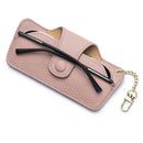 Premium Leather Glasses Pouch with Metal Chain